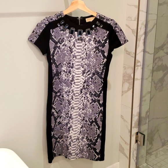 Michael Kors Snake Skin Print Dress - Picture 1 of 3